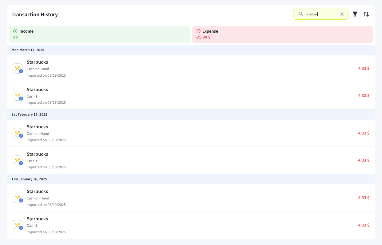 transaction history 4