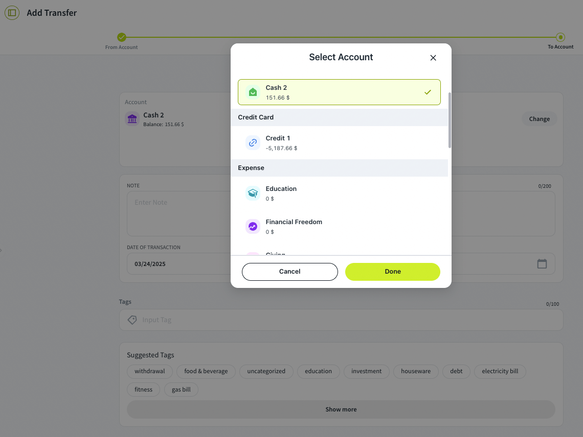 add transfer 2