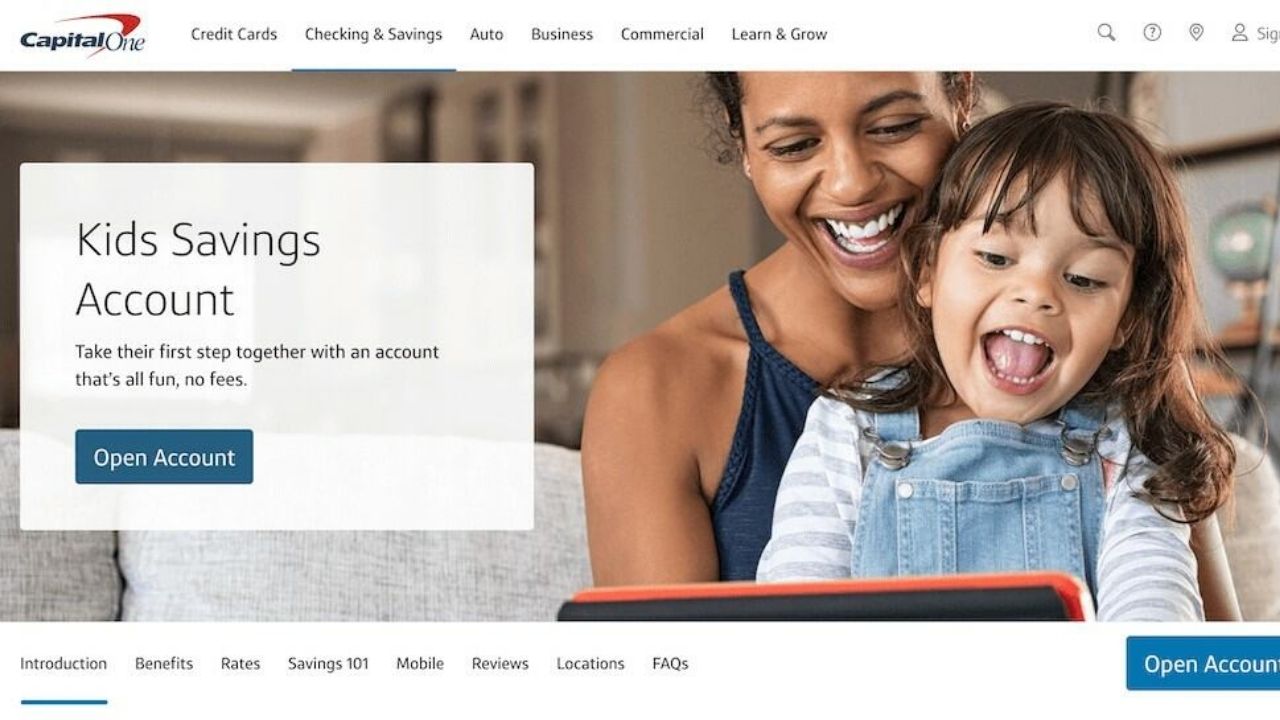 capital one kids savings account