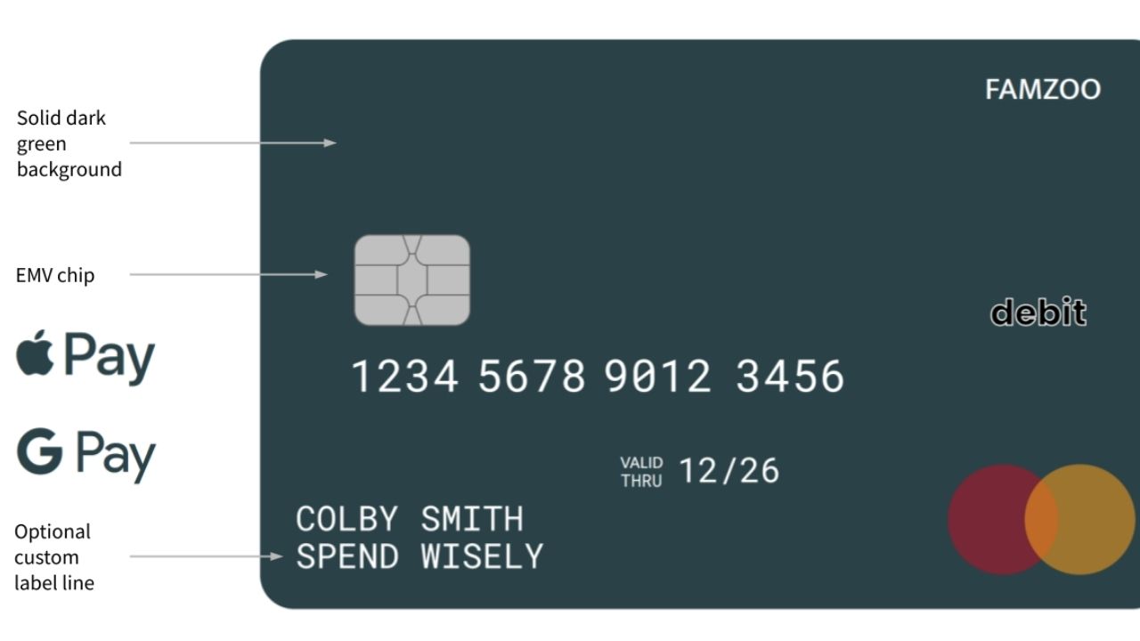 debit card for kids under 13