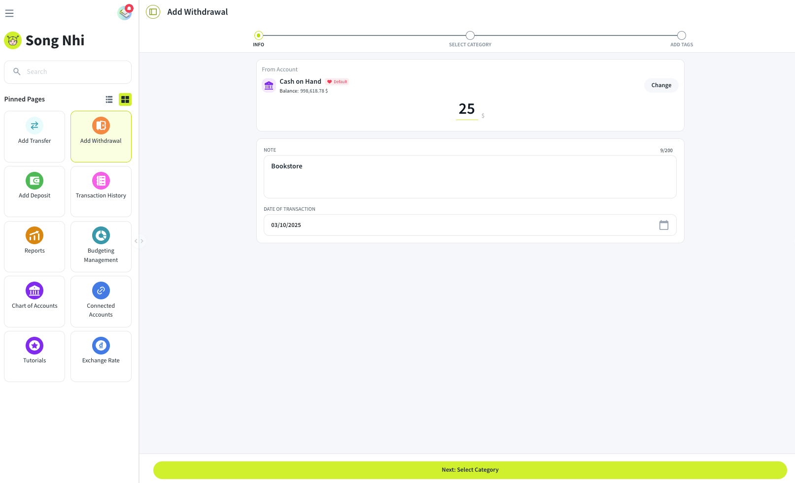 add withdrawal 1