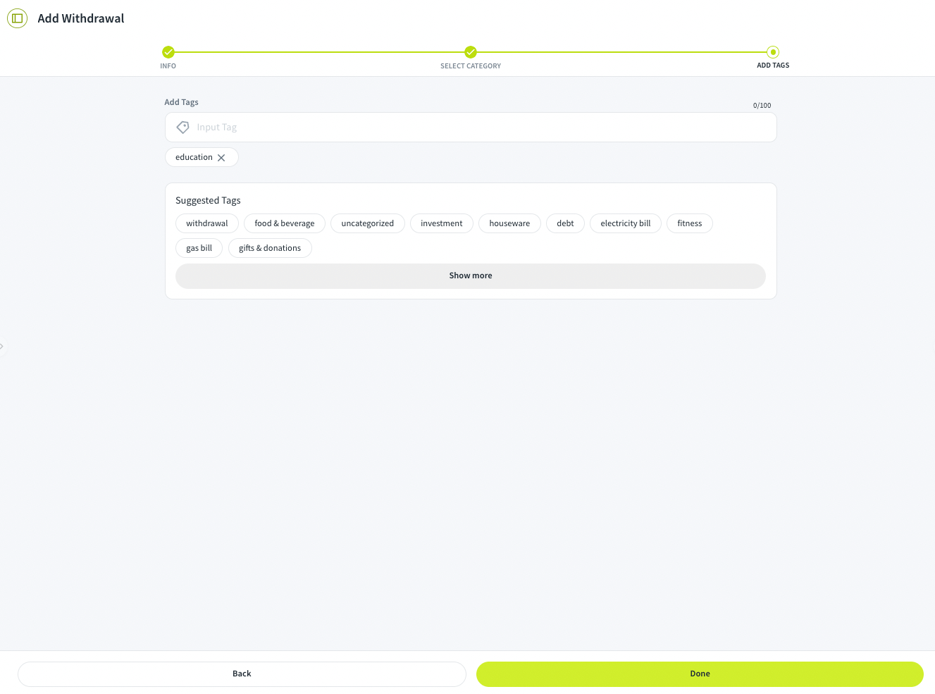 add withdrawal 3