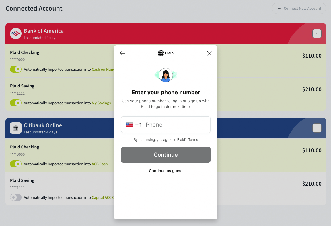 connect a new bank account 2